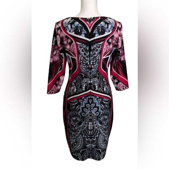 Tiana B. black and red 3/4 sleeve shift dress - Picture 5 of 6